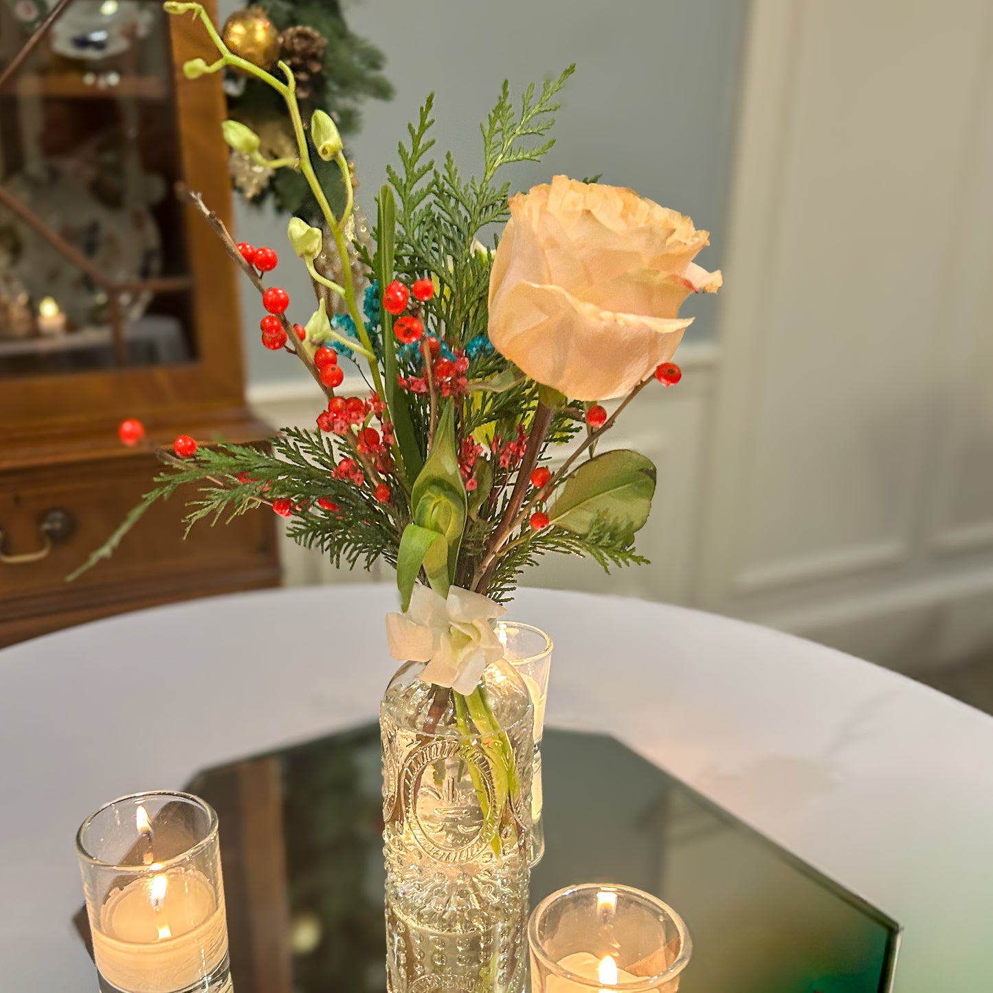 Trio of bud vases